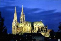 Chartres at night